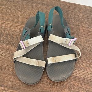 Chaco Gray and Black Sandals